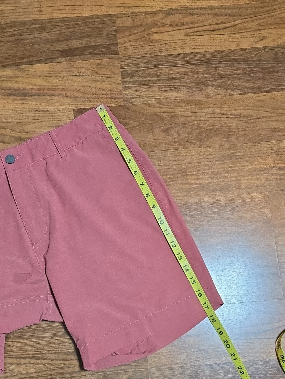 Faherty All Day Shorts 7" Inseam Hybrid Shorts MSC0013 - Rosey Red - Picture 9 of 10